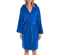 Caleffi 75742 Bathrobe with Hood, Blue, S