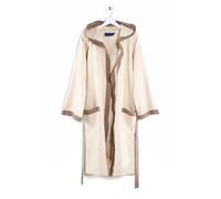 Caleffi Bathrobe with Hood, Microfiber, Natural, XXL