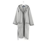 Caleffi Bathrobe with Hood, Microfiber, Silver, L