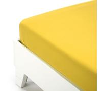 Caleffi - Bed linen-bottom 100% Cotton Solid Color Single Sun Yellow