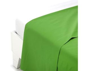 Caleffi - Bed linen-top 100% Cotton Plain and Half Green
