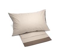 Caleffi Bedcover Sheets, Cotton, Mocha, King Single
