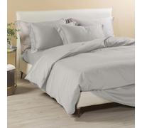 Caleffi Bedding Set, Cotton, Silver/Black, 160 x 190 cm