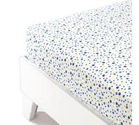 Caleffi Bottom Sheet, Cotton, Blue, King Single