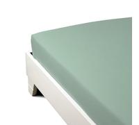 Caleffi Bottom Sheet, Percle, Jade, Queen-Size Bed