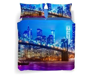 Caleffi Brooklyn Single Duvet Cover in Cotton - 80050