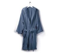 Caleffi Cotton Bathrobe Night Blue Soft - 1000455