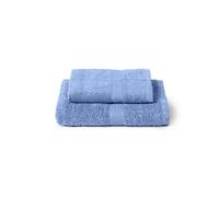 Caleffi Cotton Bidet and Face Towel Set, Wash-resistant Towels, Includes 1 Face Towel 55 x 100 cm and 1 Guest Bidet Towel 40 x 60 cm, 2 Piece Towels, Lavender