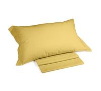 Caleffi Cotton Plain Bedding Set, Sun, Half Square