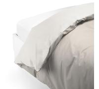 Caleffi Cotton Solid Color Duvet Cover, Cotton, Cream, Double, 58600