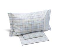 Caleffi - Double Bed Set with Double Bed Sheets 100% Cotton 240 x 280 cm, Double Fitted Sheet 180 x 200 cm for Mattress 25 cm High, 2 Pillow Cases for Bed 50 x 80 cm