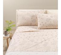 Caleffi - Double Bed Set with Double Bed Sheets 100% Cotton 240 x 280 cm, Double Fitted Sheet 180 x 200 cm for Mattress 25 cm High, 2 Pillow Cases for Bed 50 x 80 cm
