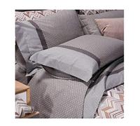 Caleffi - Double Bed Set with Double Bed Sheets 100% Cotton 240 x 280 cm, Double Fitted Sheet 180 x 200 cm for Mattress 25 cm High, 2 Pillow Cases for Bed 50 x 80 cm