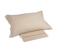 Caleffi - Double Bed Set with Double Bed Sheets 100% Cotton 240 x 285 cm, Double Fitted Sheet 180 x 200 cm for Mattress 28 cm High, 2 Pillow Cases for Bed 50 x 80 cm