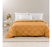 Caleffi - Double Winter Quilt 260 x 265 cm in Microfibre, Soft Winter Double Duvet, Washable Resistant Padded Duvet, Hypoallergenic Quilted Blanket, Made in Italy