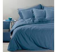 Caleffi Duvet Cover Set, Cotton, Blue, King Single