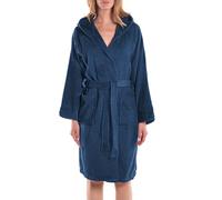 Caleffi Men's Accappatoio Con Cappuccio Minorca Hooded Bathrobe, Indigo, XL