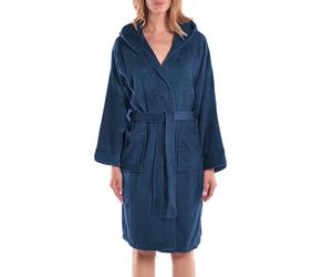Caleffi Men's Accappatoio Con Cappuccio Minorca Hooded Bathrobe, Indigo, XL