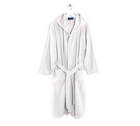 Caleffi Men's Bathrobe in Cotton Terry Towelling with Hood - Soft and Absorbent, Quick-Drying