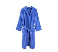 Caleffi Men's Bathrobe in Cotton Terry Towelling with Hood - Soft and Absorbent, Quick-Drying