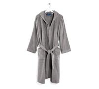 Caleffi Men's Bathrobe in Cotton Terry Towelling with Hood - Soft and Absorbent, Quick-Drying