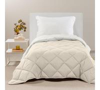 Caleffi - Microfibre Single Bed Quilt 170 x 265 cm, Warm, Soft and Cuddly, Winter Single Bed Duvet Padded, Washable Resistant, Hypoallergenic Quilted Blanket, Made in Italy