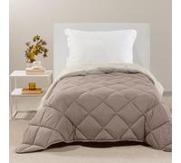 Caleffi - Microfibre Single Bed Quilt 170 x 265 cm, Warm, Soft and Cuddly, Winter Single Bed Duvet Padded, Washable Resistant, Hypoallergenic Quilted Blanket, Made in Italy