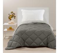 Caleffi - Microfibre Single Bed Quilt 170 x 265 cm, Warm, Soft and Cuddly, Winter Single Bed Duvet Padded, Washable Resistant, Hypoallergenic Quilted Blanket, Made in Italy