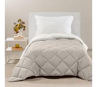 Caleffi - Microfibre Single Bed Quilt 170 x 265 cm, Warm, Soft and Cuddly, Winter Single Bed Duvet Padded, Washable Resistant, Hypoallergenic Quilted Blanket, Made in Italy