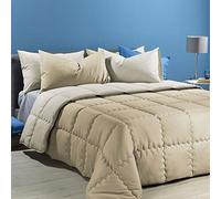 Caleffi - Modern Quilt 100% Polyester Solid Color Double Vanilla