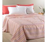 Caleffi Optical Art Single Bedspread 1006784 50% Cotton 50% Polyester, 170 x 260 cm, Orange