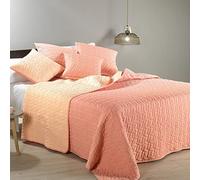 Caleffi - Pagoda Quilted Bedspread - 100% Polyester Plain - Single - Peach