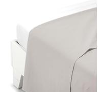 Caleffi Plain Cotton Top Sheet, Cotton, Sand, Double, 76334, Caleffi