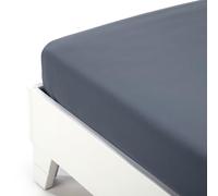 Caleffi - Plain Dyed Cotton Bed Sheet Single Grey