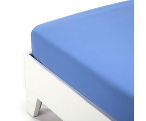 Caleffi - Plain Dyed Cotton Bed Sheet Single Ocean