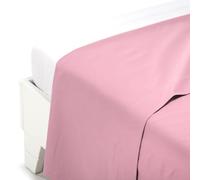 Caleffi - Plain Dyed Cotton Bed Sheet Single Pink