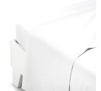 Caleffi - Plain Dyed Cotton Bed Sheet Single White