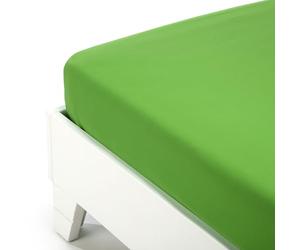 Caleffi - Plain Dyed Cotton Bed Sheets Green Double