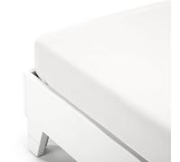 Caleffi Plain Dyed Fitted Sheet 180 x 200 cm White