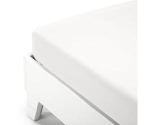 Caleffi Plain Dyed Fitted Sheet 180 x 200 cm White