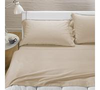 Caleffi Plain Flannel Bedding Set, Sand, Double