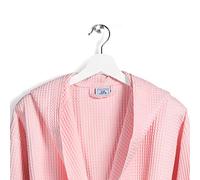 Caleffi Polo Bathrobe with Hood, Cotton, Pink, S, 69360