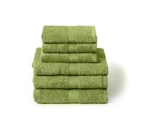 Caleffi Set of 6 Bath Towels 55 x 100 cm and 40 x 60 cm, Cotton