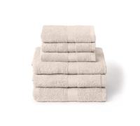 Caleffi Set of 6 Bath Towels with Guest - Consisting of 3 x Face Towel 55 x 100 cm + 3 x Bidet Towel 40 x 60 cm - 100% Soft and Ultra Absorbent Cotton - Shower, Face and Hospitality Bath Set