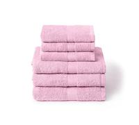 Caleffi Set of 6 Bath Towels with Guest - Consisting of 3 x Face Towel 55 x 100 cm + 3 x Bidet Towel 40 x 60 cm - 100% Soft and Ultra Absorbent Cotton - Shower, Face and Hospitality Bath Set
