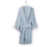 Caleffi Soft Blue Cotton Bathrobe - 1000425