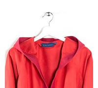Caleffi - Tecno Bicolour Hooded Bathrobe | Maximum Absorbency | Certified Non-Toxic Dyes | Italian Design Since 1962 | Adds Style to the Bathroom, Natural, S, Cotton