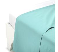 Caleffi Top Sheet, Cotton, Aqua, King Single
