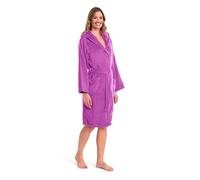 Caleffi Unisex Bathrobe With Hood Bathrobe for Adults, Women, Men, Unisex with Hood, Soft Sponge Hydrophilic Cotton 450Gsm, Washable Ib Washing Machine 40°, Dryer, Size 1009872 (pack of 1)