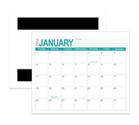Calendar 2025-2026, 12x10 inch Removable July 2025 - Dec 2026 18 Monthly Magnetic Fridge Calendar with Writable Blank for Home Office -